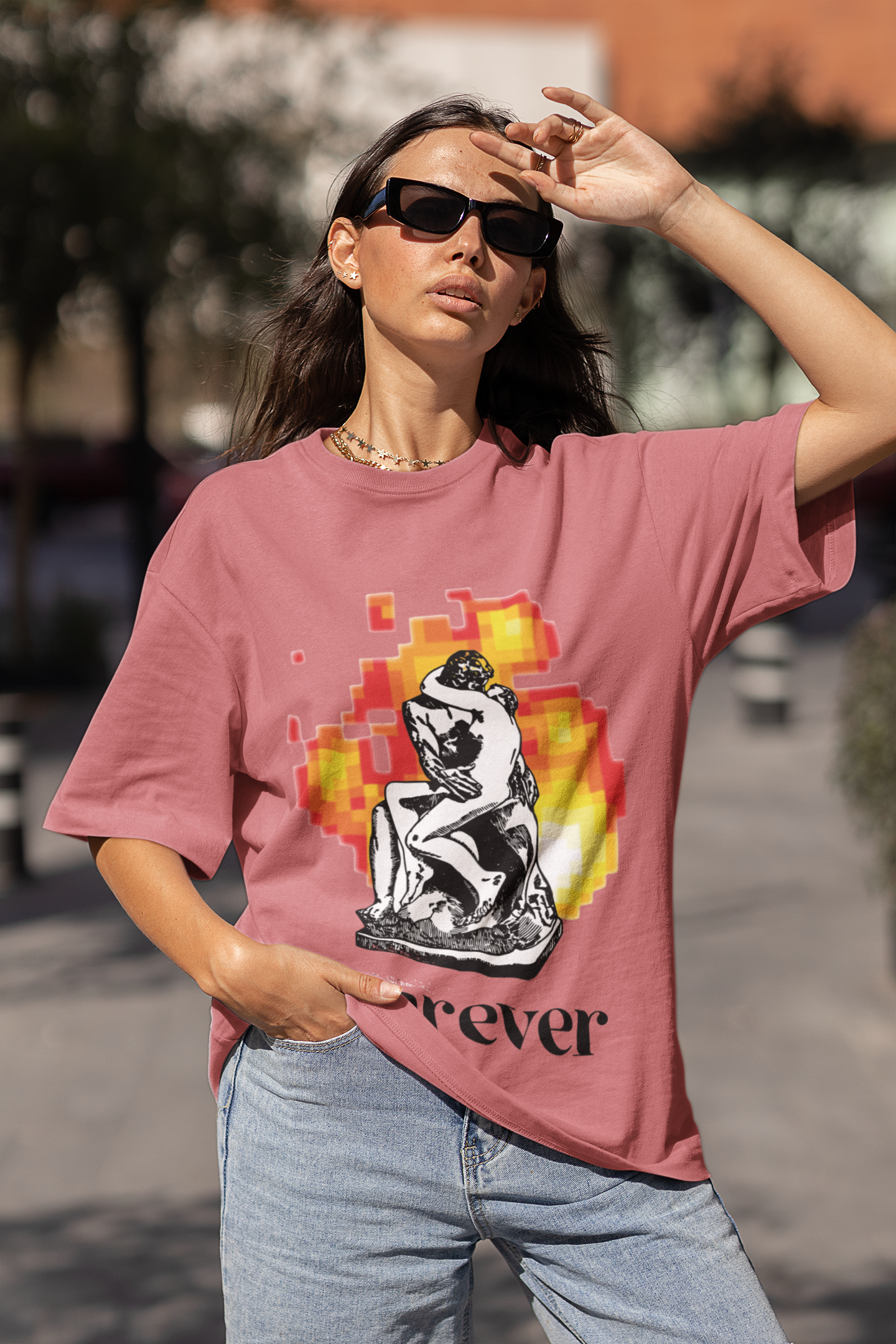 Burning Love Oversized T-shirt